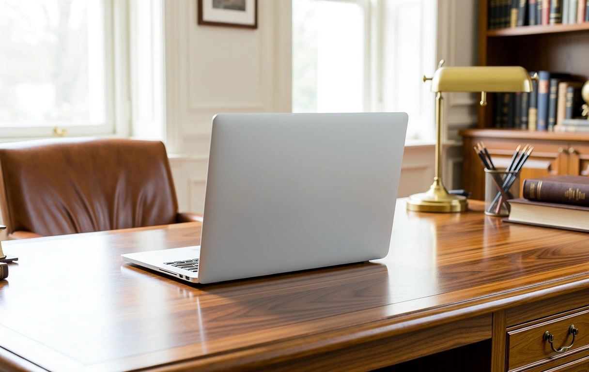 High-performance workstation with Slack desktop